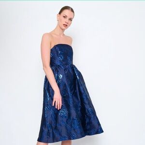 NWT Flora Bea NYC Sia Dress Brocade $255 Cocktail  Evening Dress Size small